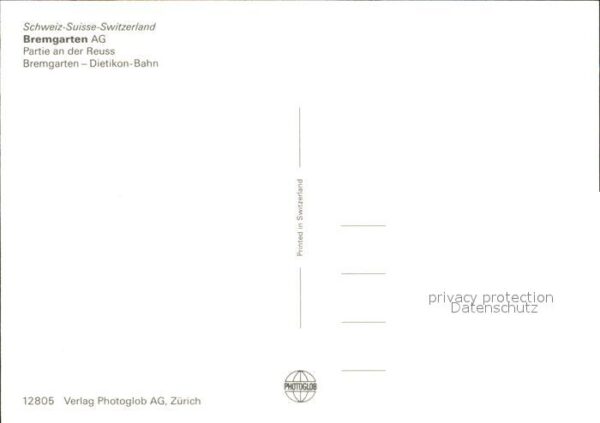 Eisenbahn Dietikon-Bahn Bremgarten Reuss – Bild 2