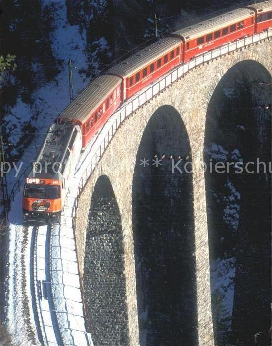 Eisenbahn Landwasser-Viadukt Albulatal