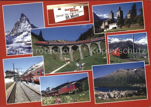 Eisenbahn Glacier-Express Matterhorn Zermatt Stoc