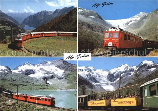 Eisenbahn Alp Grüm Berninapass