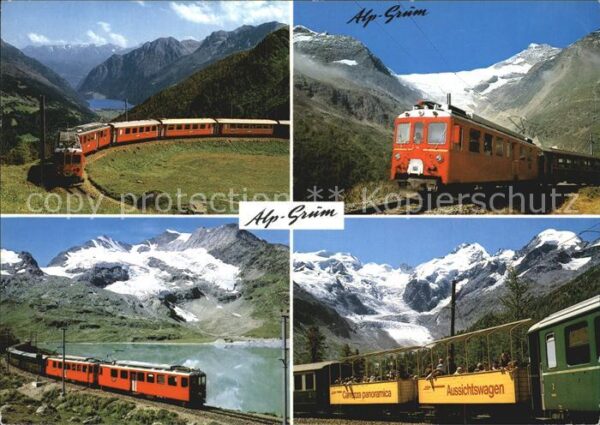 Eisenbahn Alp Grüm Berninapass