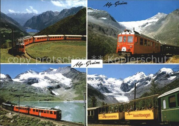 Eisenbahn Alp Grüm Berninapass