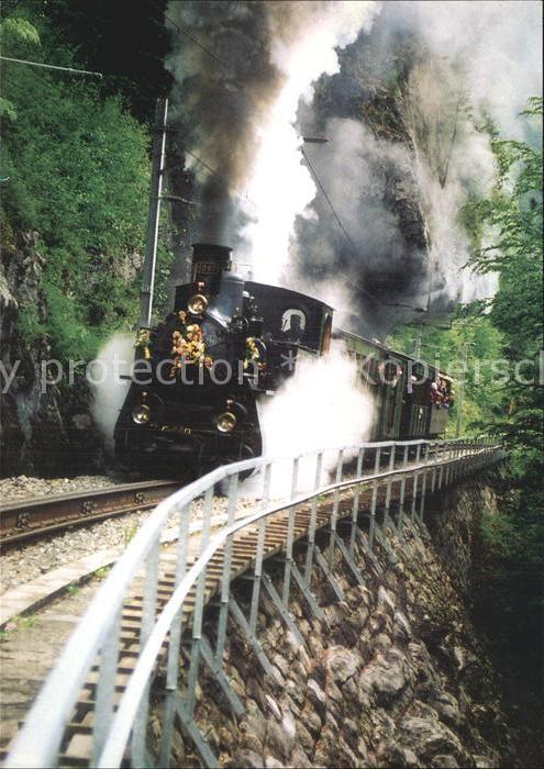 Lokomotive Dampfzug Brünig Lok HG 3/3 1067 Baujahr