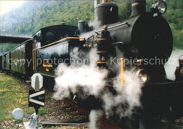 Lokomotive Dampfzug Interlaken Ost Lok G 3/4 208 B