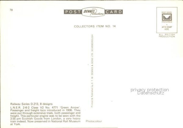 Lokomotive L.N.E.R. 2-6-2 Class V2 No. 4771 Green – Bild 2