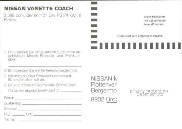 Autos Nissan Vanette Coach – Bild 2