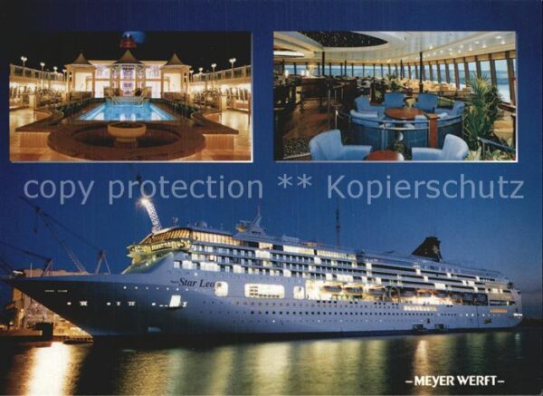 Faehre Ferry Bac Traghetto-- Super Star Leo Virgo Pool bei Nacht Cas