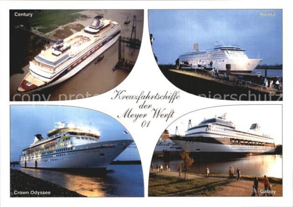 Schiffe Ships Navires Kreuzfahrtschiffe Meyer Werft Crown Ody