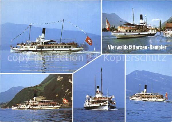 Dampfer Seitenrad DS Schiller DS Uri DS Gallia DS Stadt L