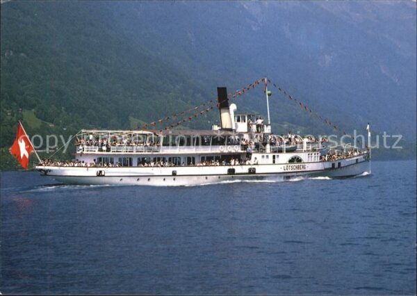 Dampfer Seitenrad DS Lötschberg Brienzersee