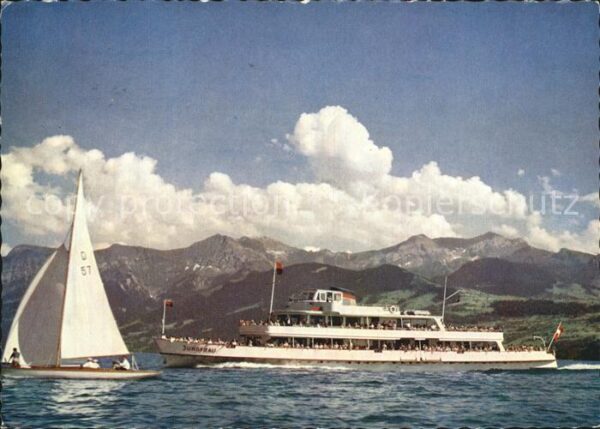 Motorschiffe MS Jungfrau Thunersee Segelboot
