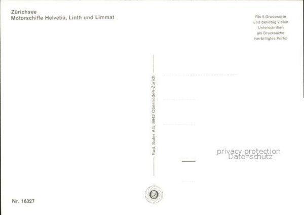 Motorschiffe Helvetia Linth Limmat Zürichsee – Bild 2