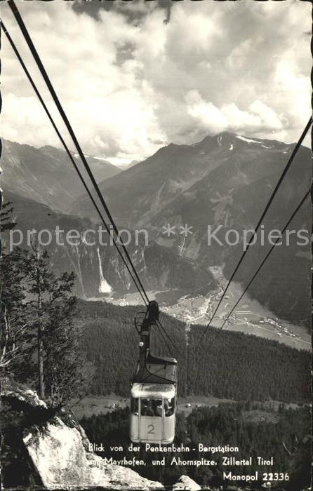 Seilbahn Penkenbahn Mayrhofen Ahornspitze Ziller