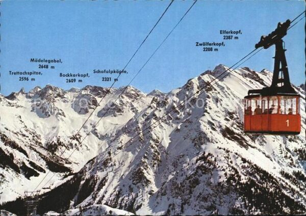 Seilbahn Walmendingerhorn Mittelberg Kleines Wal