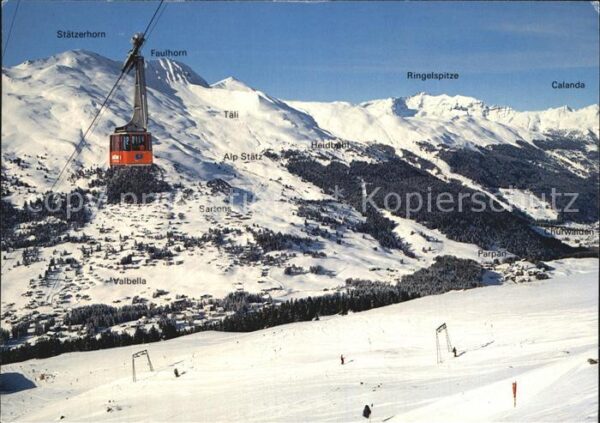 Seilbahn Rothorn Valbella Lenzerheide Alp Stätz