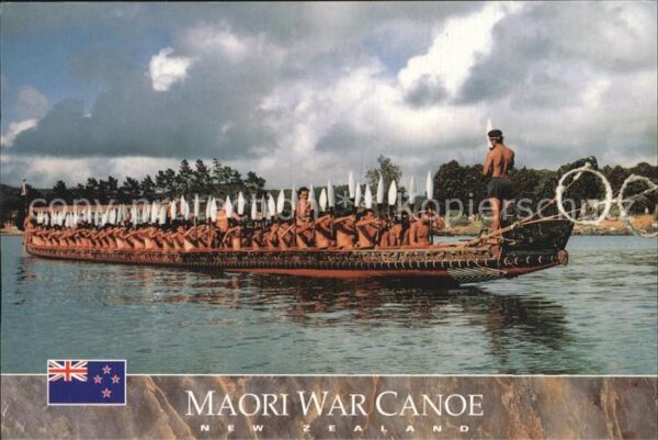 Boote Maori War Canoe New Zealand Ngatokimata