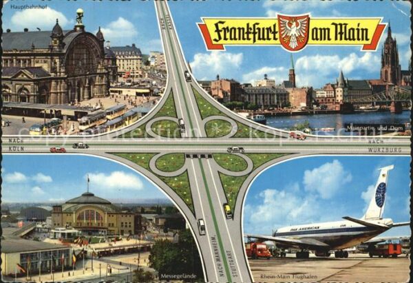 Autobahn Frankfurter Kreuz Rhein-Main Flughafen