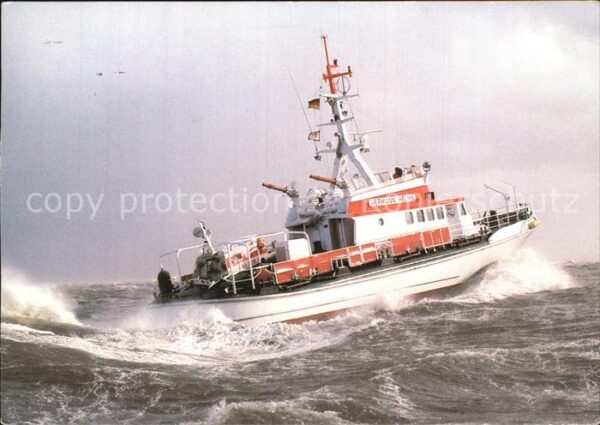 Motorschiffe Seenotkreuzer mit Tochterboot Hermann H