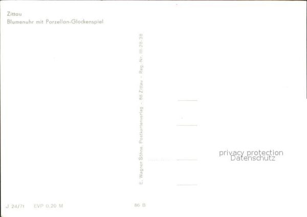 Uhren Blumenuhr Porzellan-Glockenspiel Zittau – Bild 2
