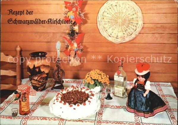 Lebensmittel Rezept Schwarzwälder Kirschtorte
