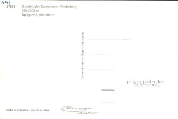 Seilbahn Zweisimmen Rinderberg Spillgerten Albri – Bild 2