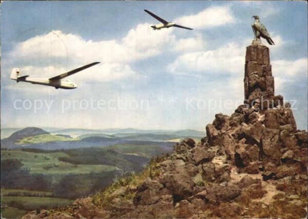 Segelflug Gliding Vol-Voile Vuolo-a-Vela Wasserkuppe Rhön Fliegerdenkmal