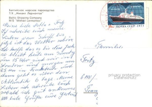 Schiffe Ships Navires M/S Mikhail Lermontov – Bild 2
