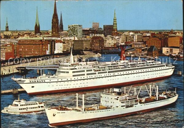 Schiffe Ships Navires TS Hamburg Überseebrücke