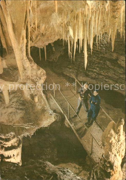 Hoehlen Caves Grottes Baradla Tropfsteinhöhle Josvafo Brücke