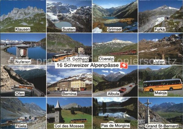 Postbus 16 Schweizer Alpenpässe Klausen Ofen Al