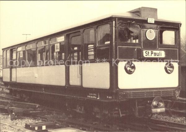 U-Bahn Subway Underground Metro U-Bahn-Wagen Nr. 220 Baujahr 1920 Hambu