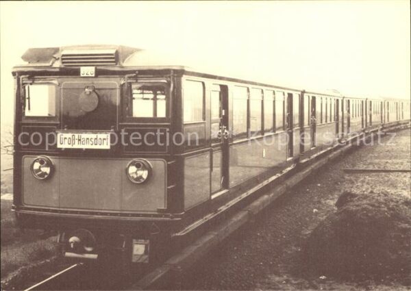 U-Bahn Subway Underground Metro U-Bahnzug Baujahr 1927 Triebwagen Nr. 3