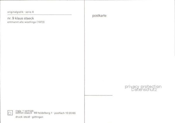 Politik Entmannt alle Wüstlinge Klaus Staeck – Bild 2