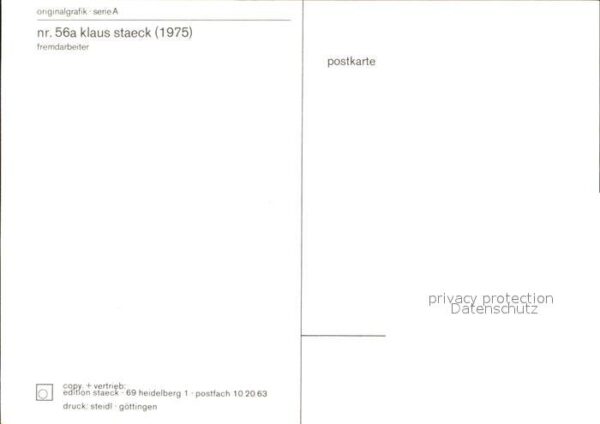 Politik Fremdarbeiter Klaus Staeck – Bild 2
