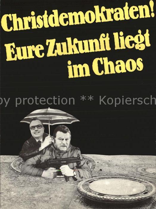 Politik Chaos Christdemokraten Klaus Staeck