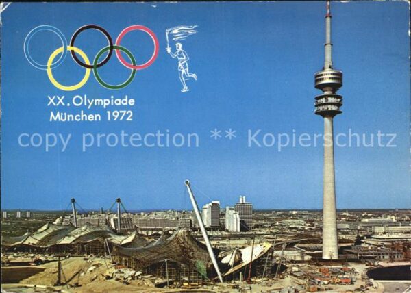 Olympia XX. Olympiade München Olympiaturm