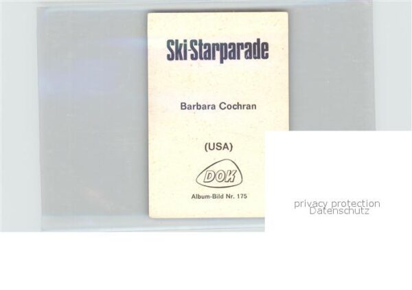 Skisport Barbara Cochran – Bild 2
