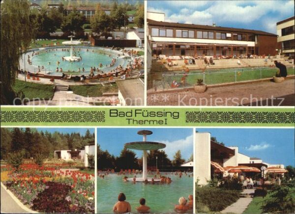 Bad Fuessing Thermalbecken Park Terrasse