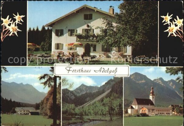 Inzell Forsthaus Adelgass Panorama Kirche