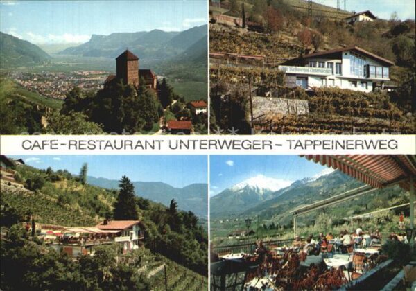 Meran Merano Panorama Cafe Restaurant Unterweger Ter