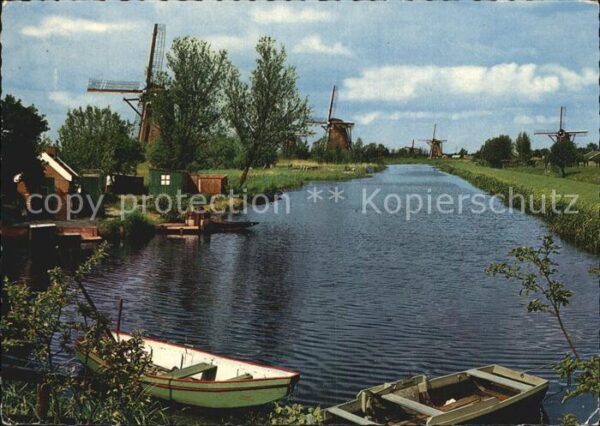 Kinderdijk Holländische Mühle Bovenkruiers
