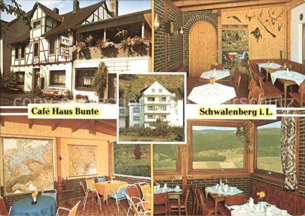 Schieder-Schwalenberg Cafe Pension Haus Bunte Gasträume