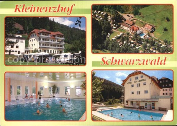 Wildbad Schwarzwald Kleinenzhof Fliegeraufnahme Hallen und