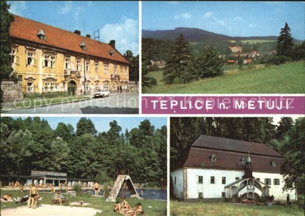 Teplice Zamek Celkovy pohled Koupaliste Skaly