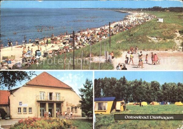 Dierhagen Ostseebad Strand FDGB Heim Ernst Moritz Arndt Zel