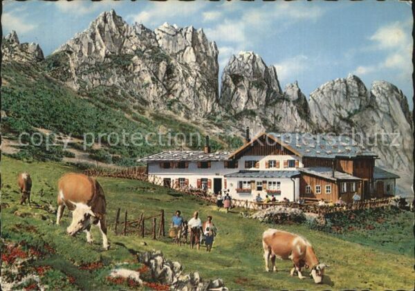 Aschau Chiemgau Steinlingalm mit Kampenwand