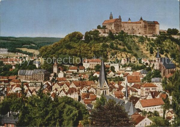 Kulmbach Stadtblick mit Schloss