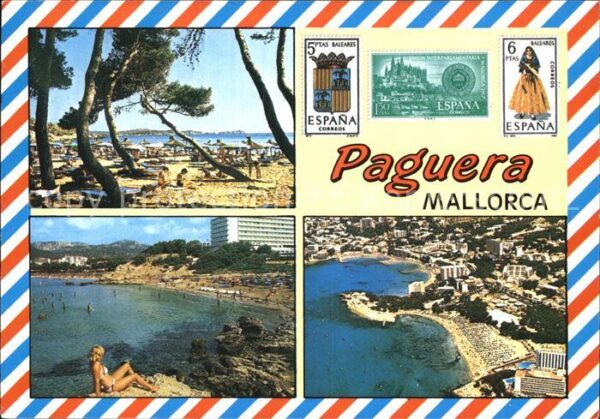 Paguera Mallorca Islas Baleares Strandpartien Fliegeraufnahme