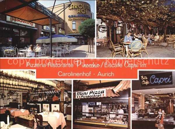 Aurich Ostfriesland Pizzeria Ristorante Pinocchio Eiscafe C