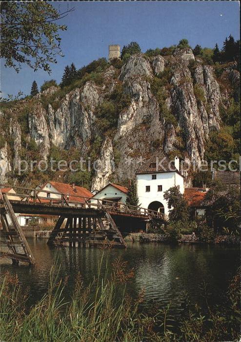 Essing Altmühltal Brücke Burgturm